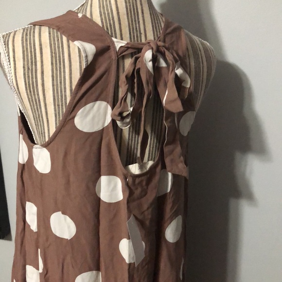 Loft hi-low polka dot sleeveless dress Small - Picture 2 of 7